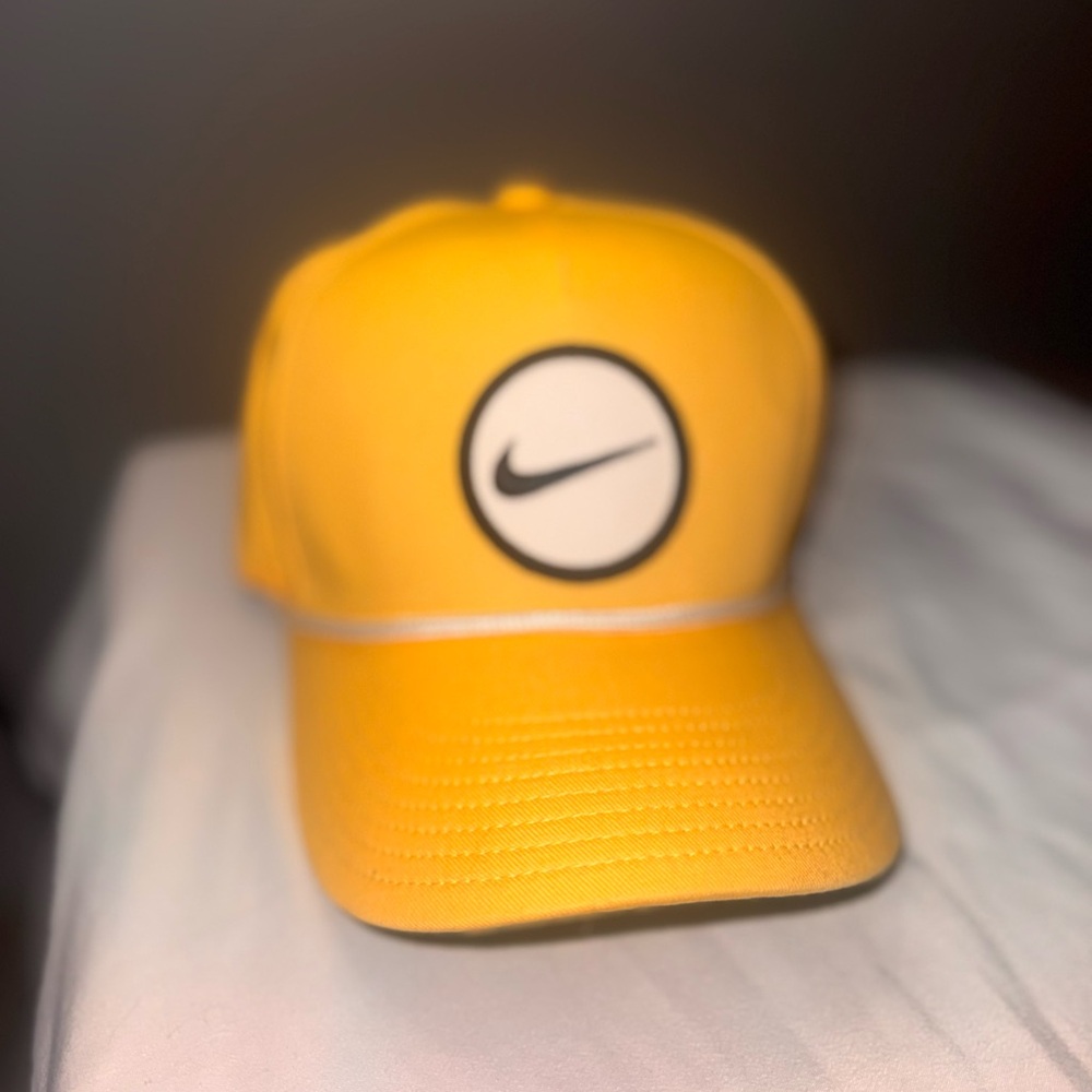Nike Bright Yellow Hat with Logo